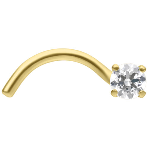 18K Marquise Premium Zirkonia Nosestud
