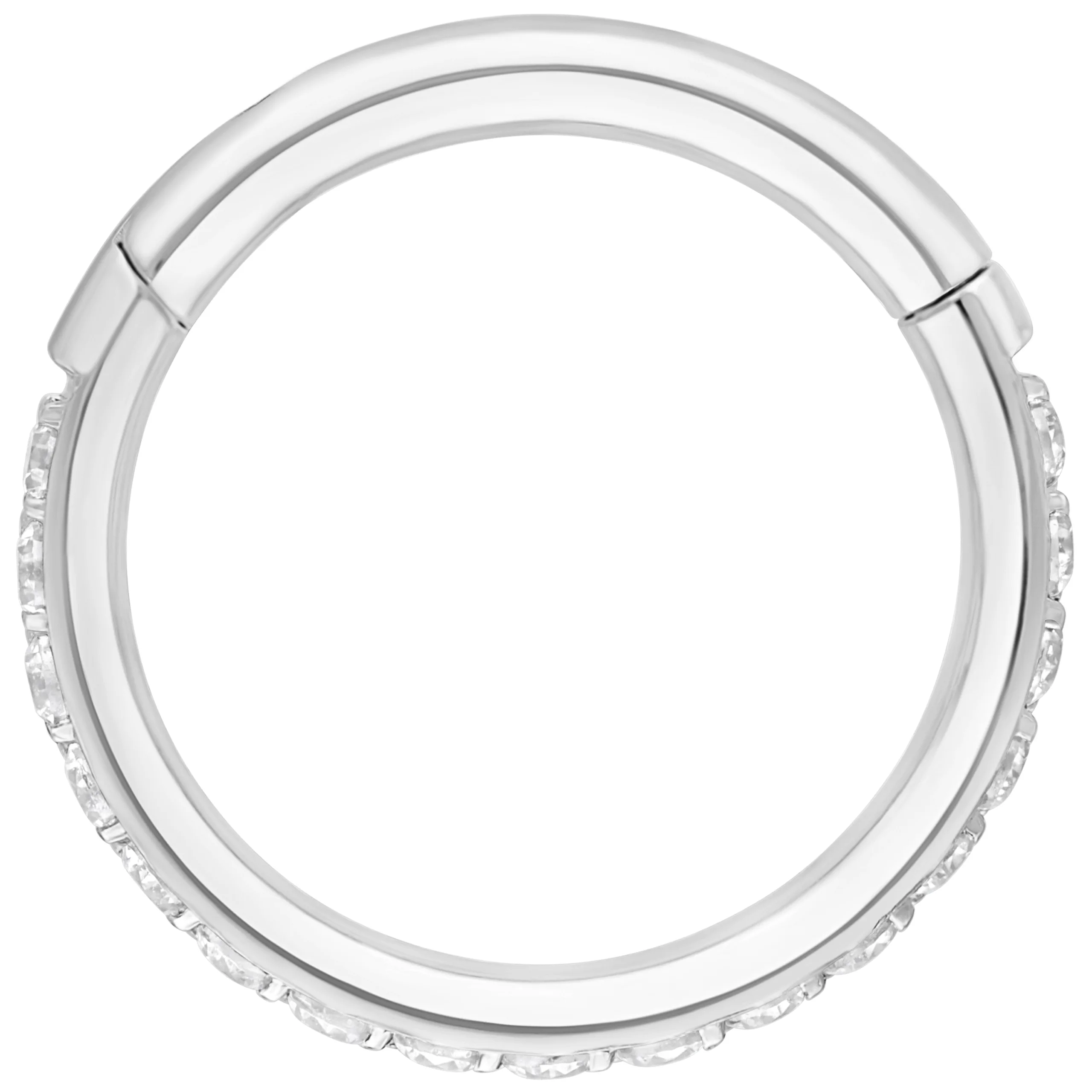 Pave Set Crystals Conch Ring