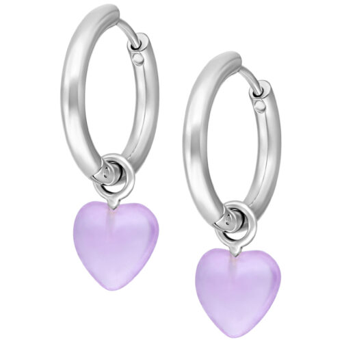 Little Heart Hoops White