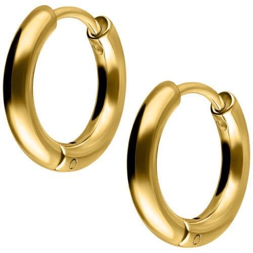 Little Hoops 10 MM - Golden Metal
