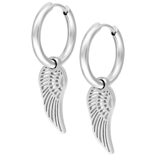 Little Angel Wing Hoops