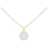 Little White Smiley Necklace