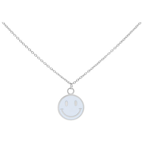 Little White Smiley Necklace