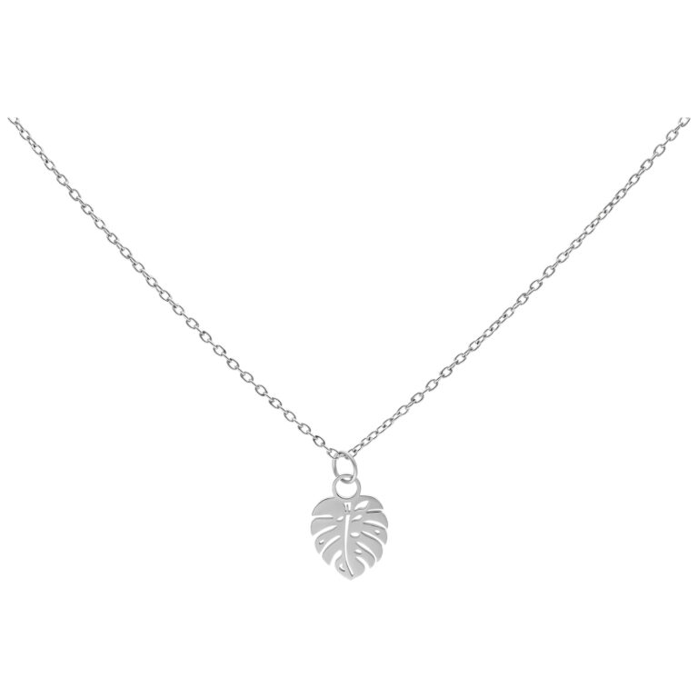 Opal Monstera Leaf Necklace – Redz Jewelry
