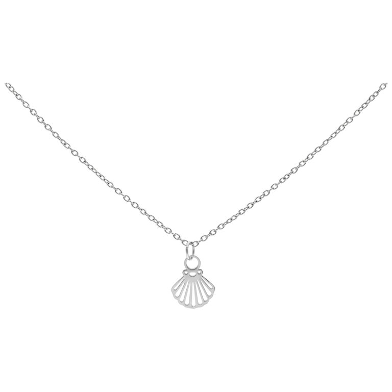 Silver Shell Necklace | Silver Summer Trend Necklace | Sterling Silver –  KookyTwo