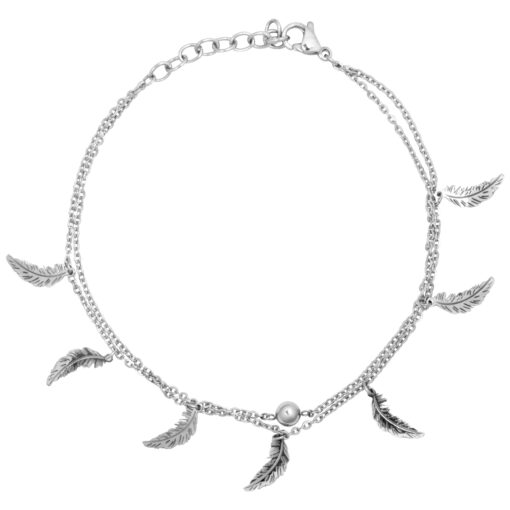 Feathers Multilayer Ankle Chain