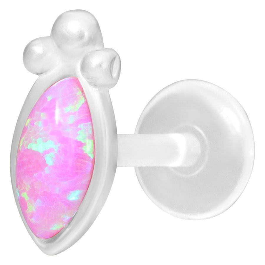 Pink Bindi Opal Push-Fit Labret Pink Bindi Opal Push-Fit Labret