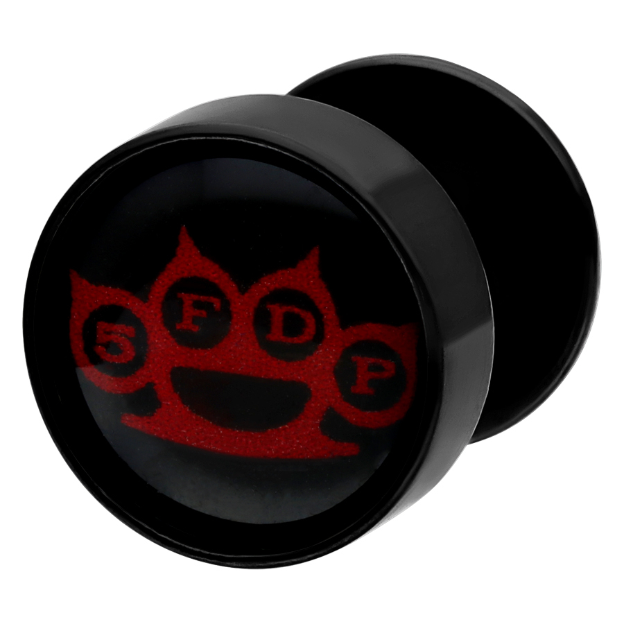 Five Finger Death Punch Knuckle Red Fakeplugs Five Finger Death Punch Knuckle Red Fakeplugs