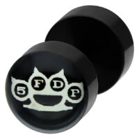 Five Finger Death Punch Knuckle White Mini Fakeplugs