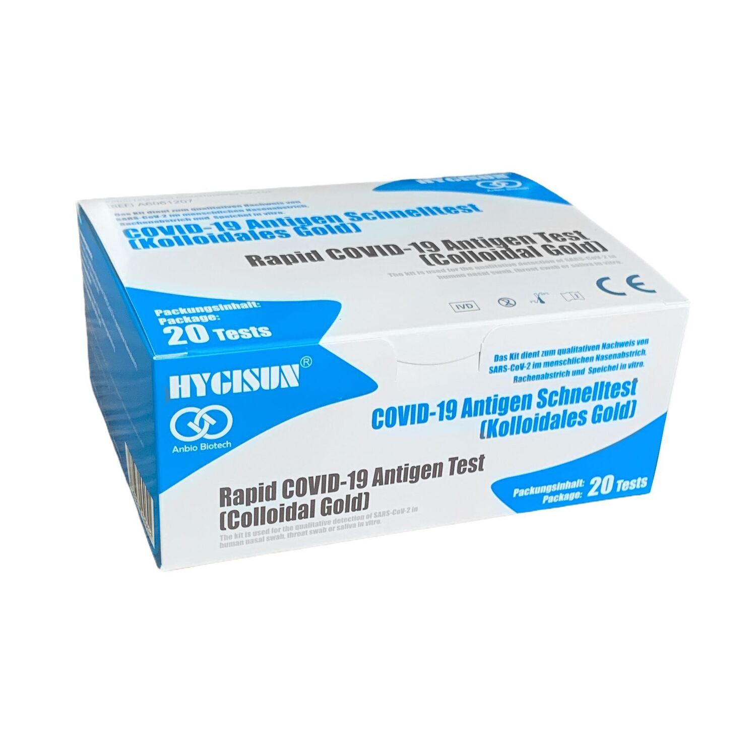 Hygisun® Covid-19 Antigen Schnelltest 3 in 1 VE20 Hygisun® Covid-19 Antigen Schnelltest 3 in 1 VE20