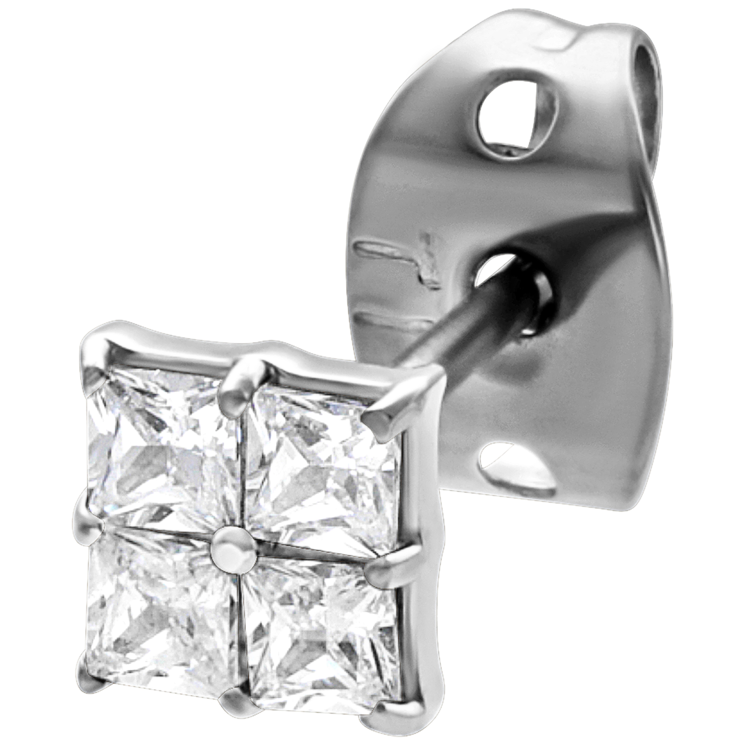 Crystal Square Earstuds Crystal Square Earstuds
