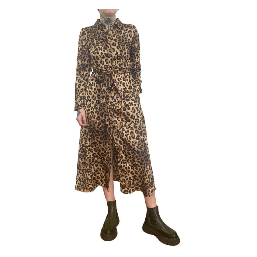 Leoparden Kleid Dunkel Leoparden Kleid Dunkel