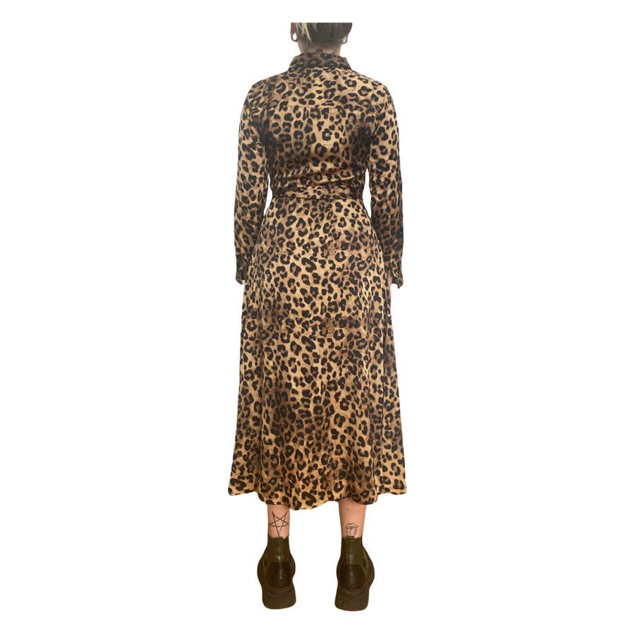 Leoparden Kleid Dunkel Leoparden Kleid Dunkel