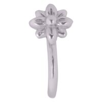 Silver Fake Flower Noseclip