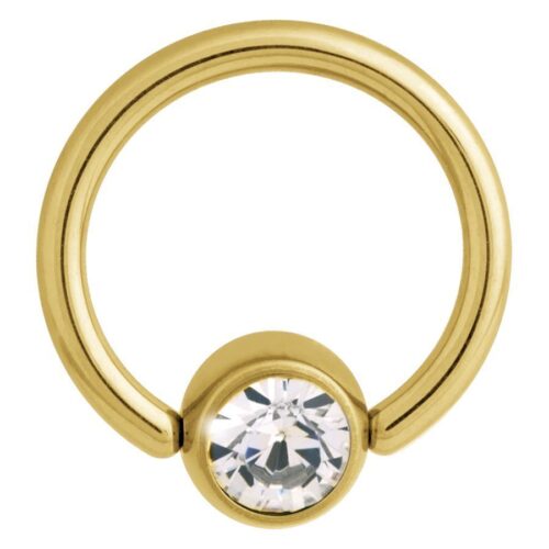 Flat Back Jewelled Clip in Ring