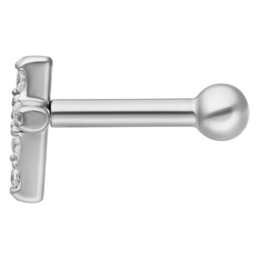 Jewelled Cross Earbarbell