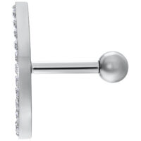 Crystal Bow Earbarbell