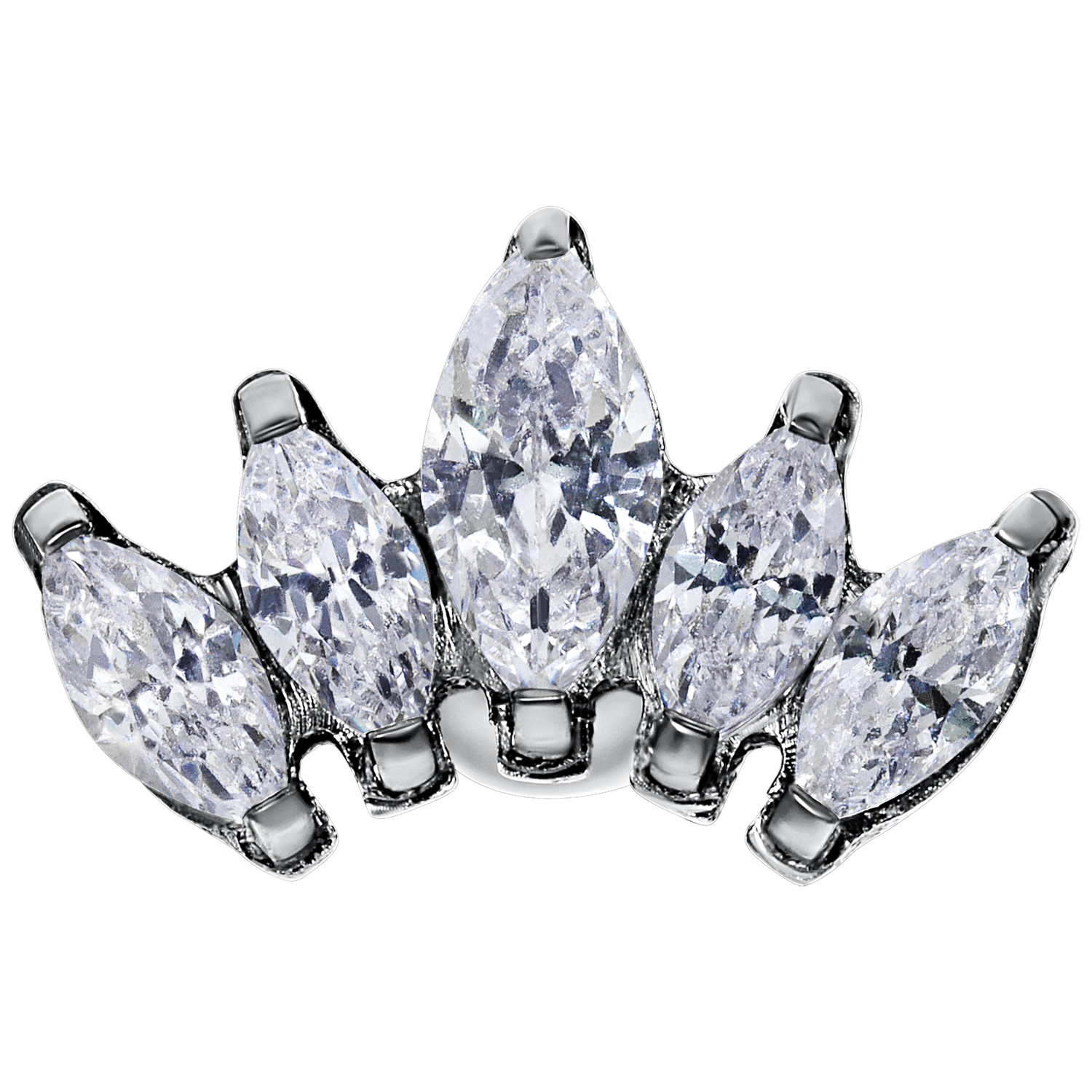 Crystal Lotus Flower Earbarbell Crystal Lotus Flower Earbarbell