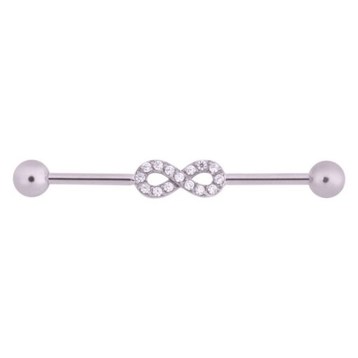 Crystal Infinity Industrial Barbell