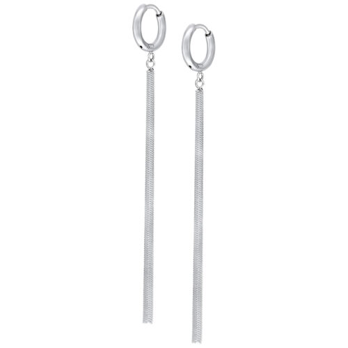 Little Snake Chain Hoops (pair)