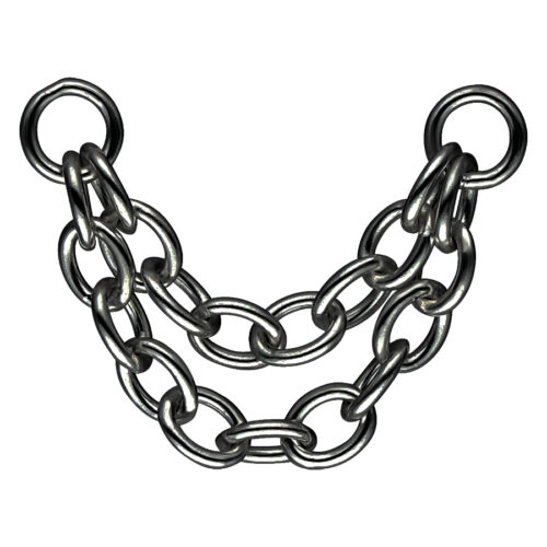 Double Basic Piercing Connection Chain