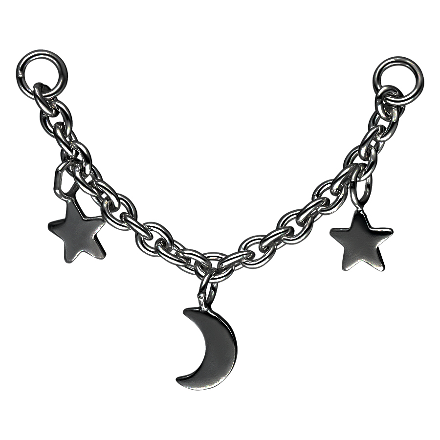 Moon & Stars Piercing Connection Chain Moon & Stars Piercing Connection Chain