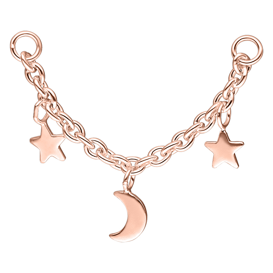 Moon & Stars Piercing Connection Chain Moon & Stars Piercing Connection Chain