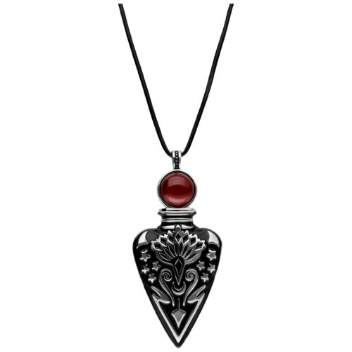 Tränenflasche Kette rot