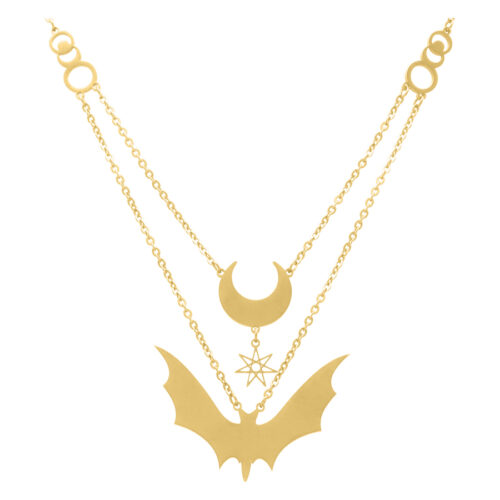Crescent Moon Lovers Necklace