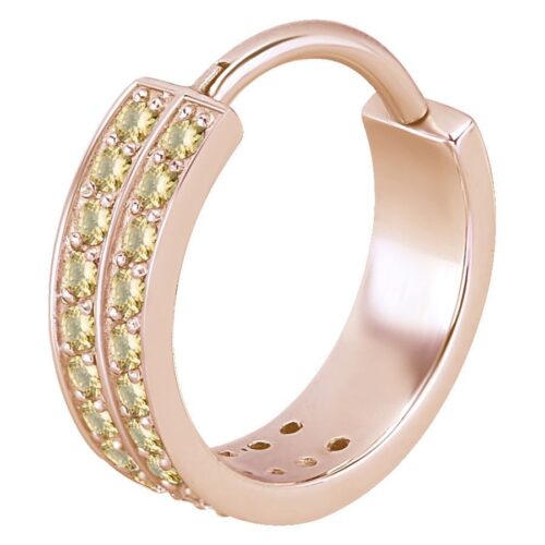 Double Jewelled Hinged Ring