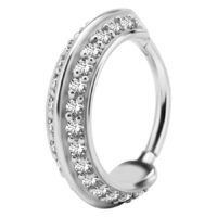 Double Jewelled Hinged Ring