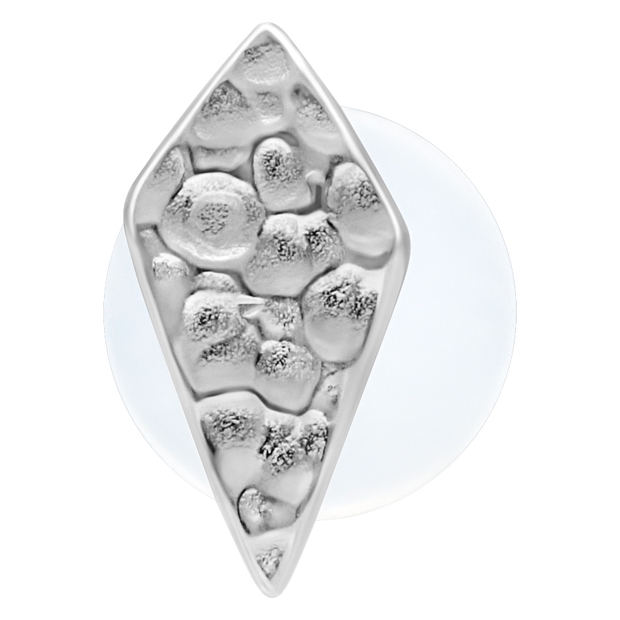 Rhombus Hammered Push Fit Labret Rhombus Hammered Push Fit Labret