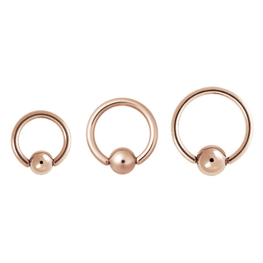 Steel Roseline - Basic Ball Closure Ring Steel Roseline - Basic Ball Closure Ring