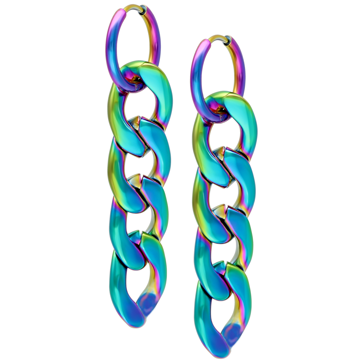 Little Anodised Chunky Hoops Little Anodised Chunky Hoops