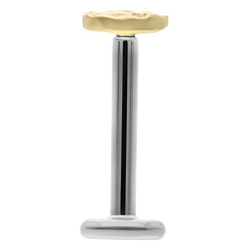 Medium Circle Hammered Labret