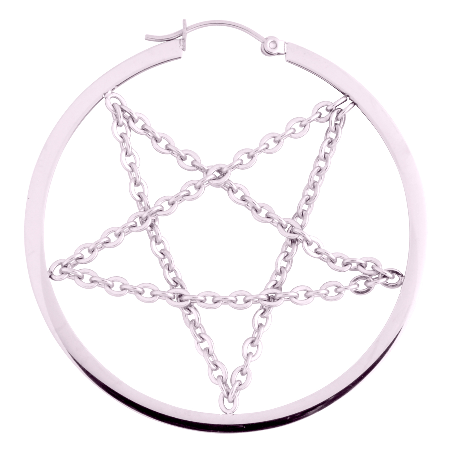 Pentagram Chain Hoops