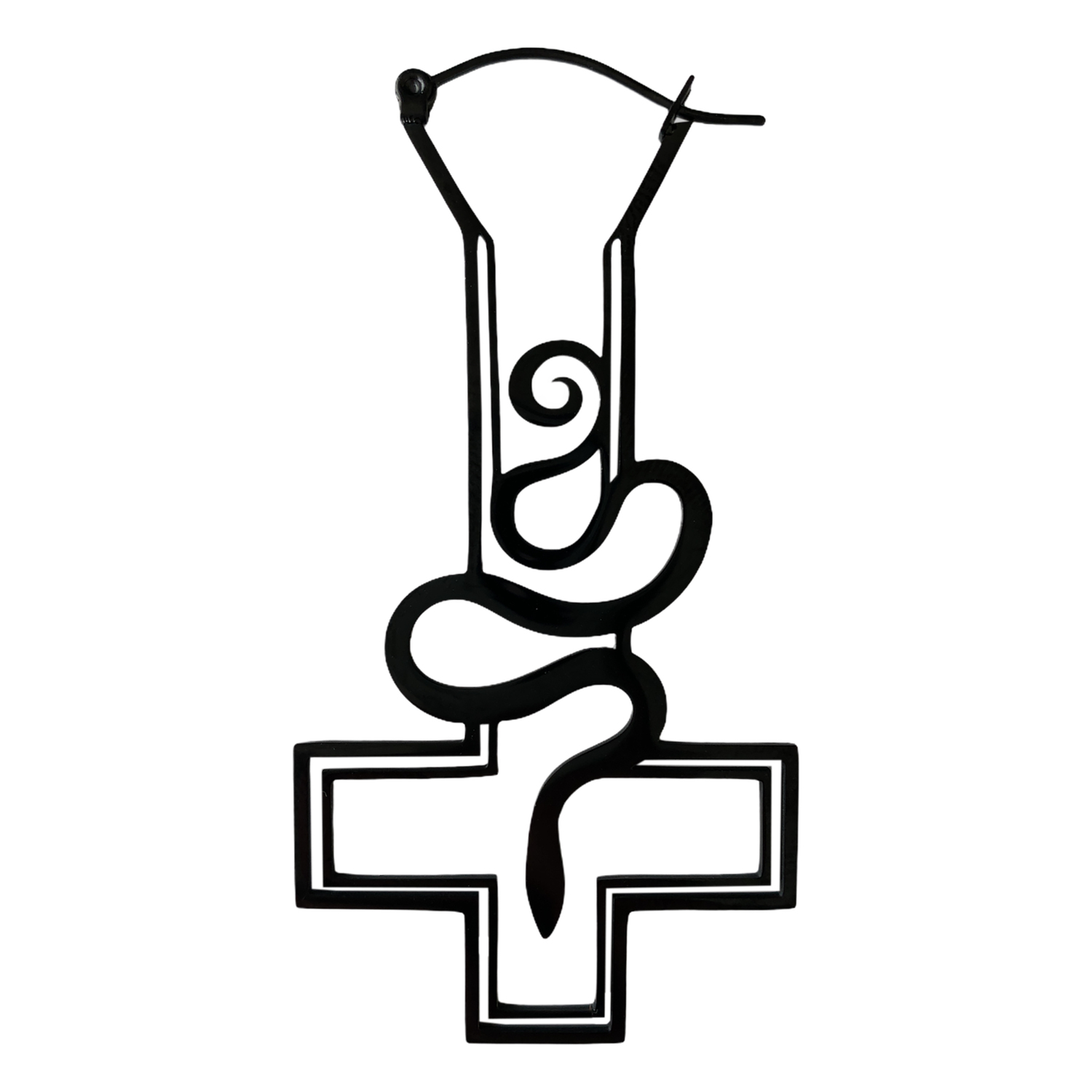 Cross Snake Sinner Hoops Cross Snake Sinner Hoops