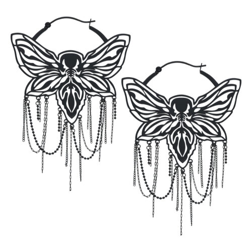 Moth Chain Hoops 