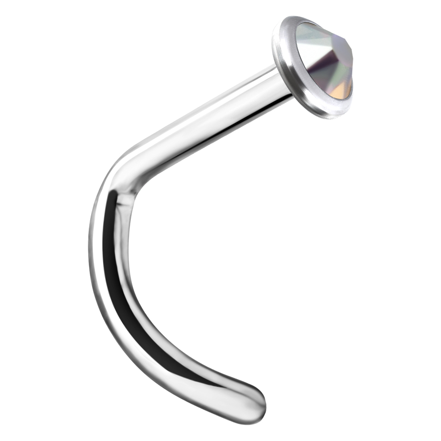Internally Jewelled Nostril Stud Internally Jewelled Nostril Stud