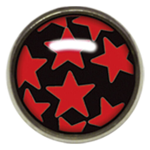 Titan Highline® Internally Threaded Ikon Disc Red Stars on Black
