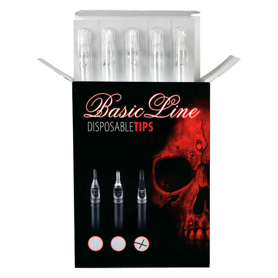 Basic Line - Disposable Clear Long Tip Flat Basic Line - Disposable Clear Long Tip Flat
