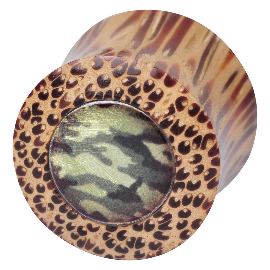 Ikon Coconut Wood Plug "Camouflage" Ikon Coconut Wood Plug "Camouflage"