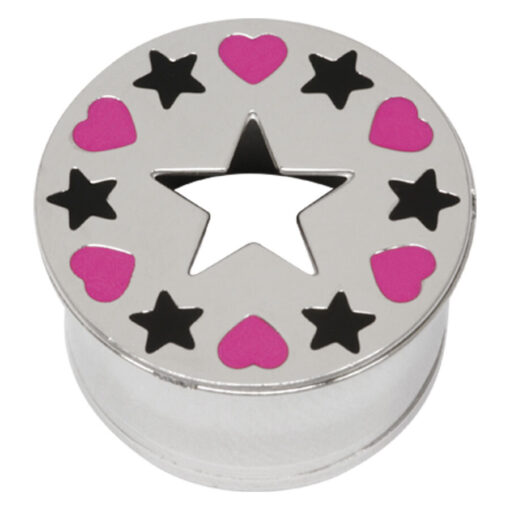 Steel Basicline® Impression Eyelet Star and Stars/Hearts