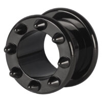 Steel Blackline® Cone Flesh Tunnel