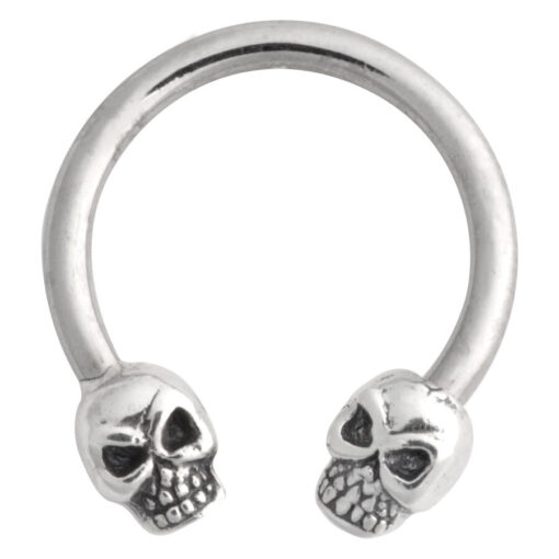 Steel Basicline® Nipple Circular Barbell Skull