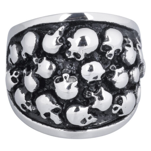 Steel Basicline® Fingerring Skulls