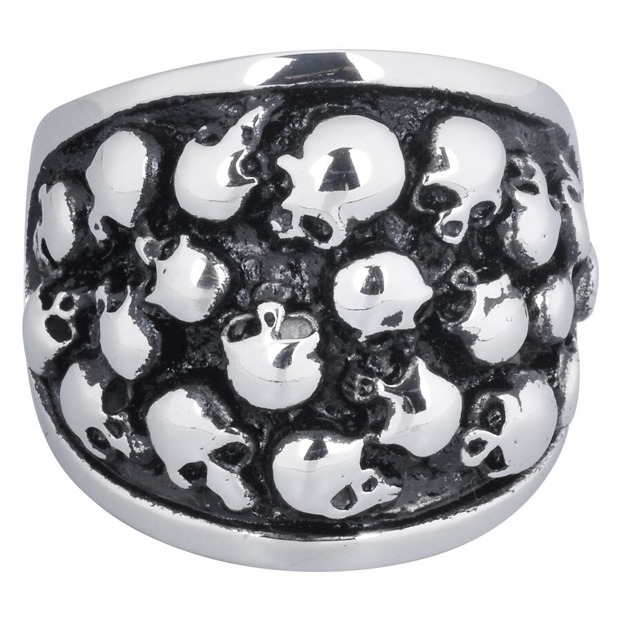 Steel Basicline® Fingerring Skulls Steel Basicline® Fingerring Skulls