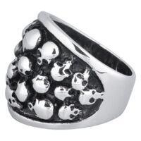 Steel Basicline® Fingerring Skulls