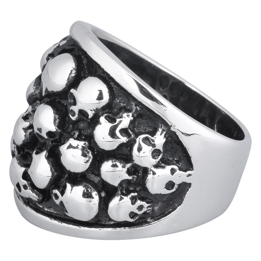 Steel Basicline® Fingerring Skulls Steel Basicline® Fingerring Skulls