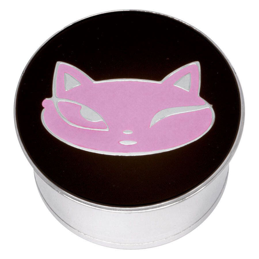 Steel Basicline® Single Flared Impression Plug "Pink Cat on Black" Steel Basicline® Single Flared Impression Plug "Pink Cat on Black"